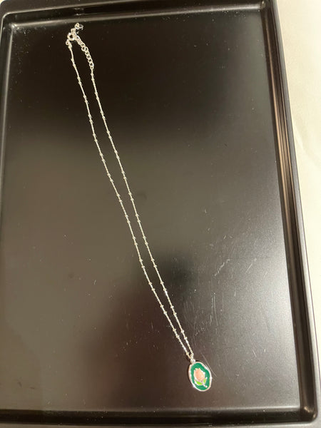 WS2023NOV191 (Necklace - Green Tulip Pendant)