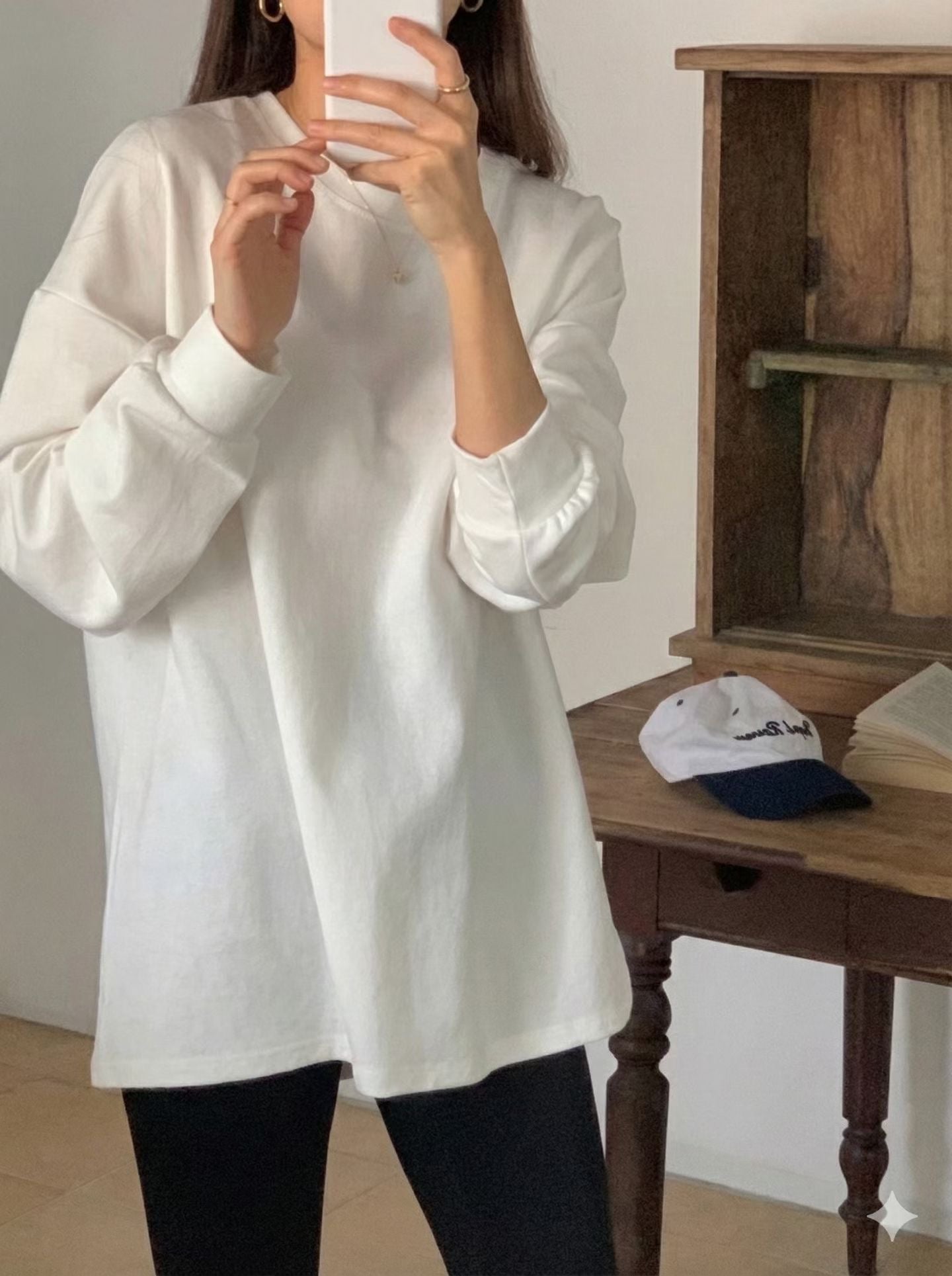 Quality Oversize Long Sleeve Tee (加購$198)