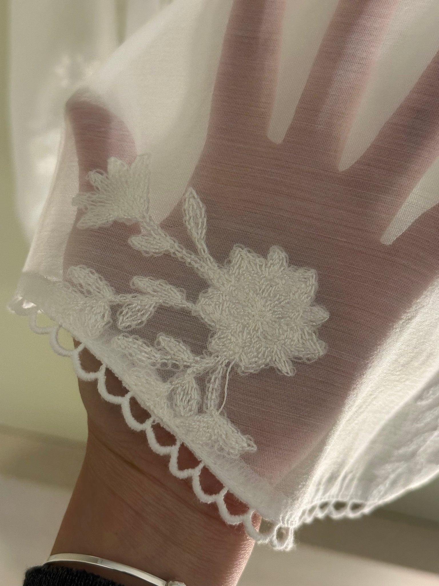 Deluxe Embroidered Sheer Shirt (10-12Sep超抵價$598, 之後批發價$698)