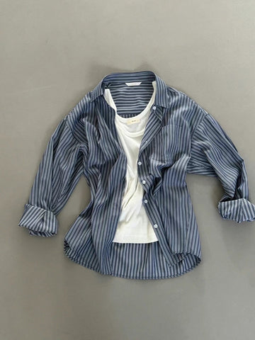 Subtle Shinny Stripe Shirt (20-22Mar $428, 之後批發價$468）