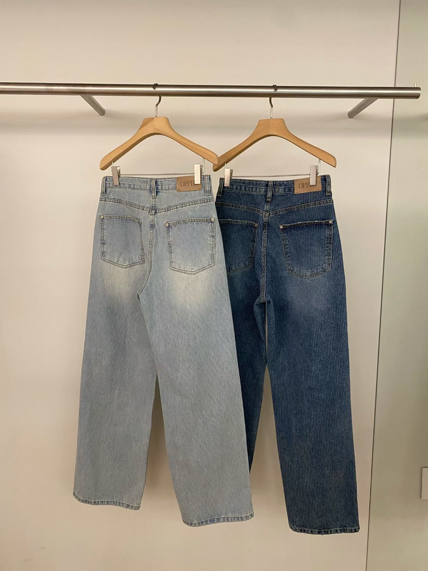 Embossed Stripe Jeans