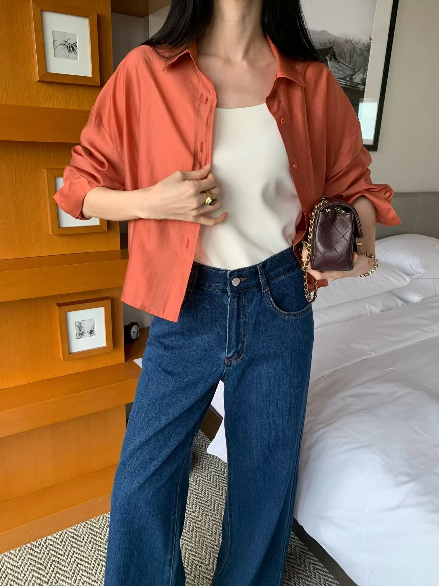 Premium Cropped Shirring Shirt (10-12Sep超抵價$468, 之後批發價$498)