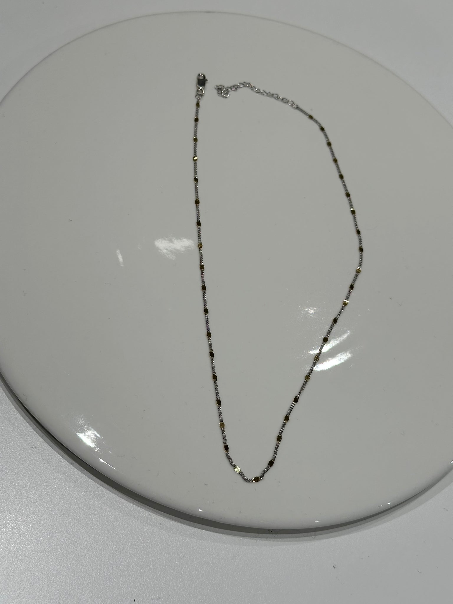 925 Two Tone Daily Matching Necklace