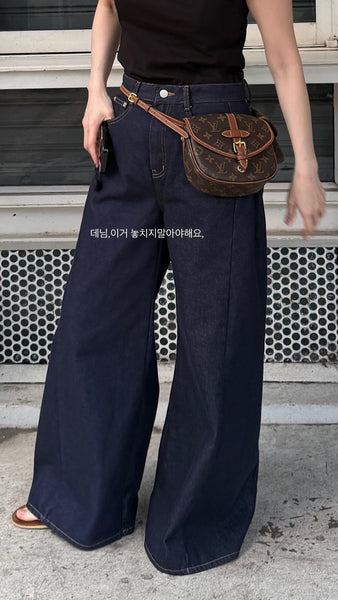 A-Line Unwashed Jeans