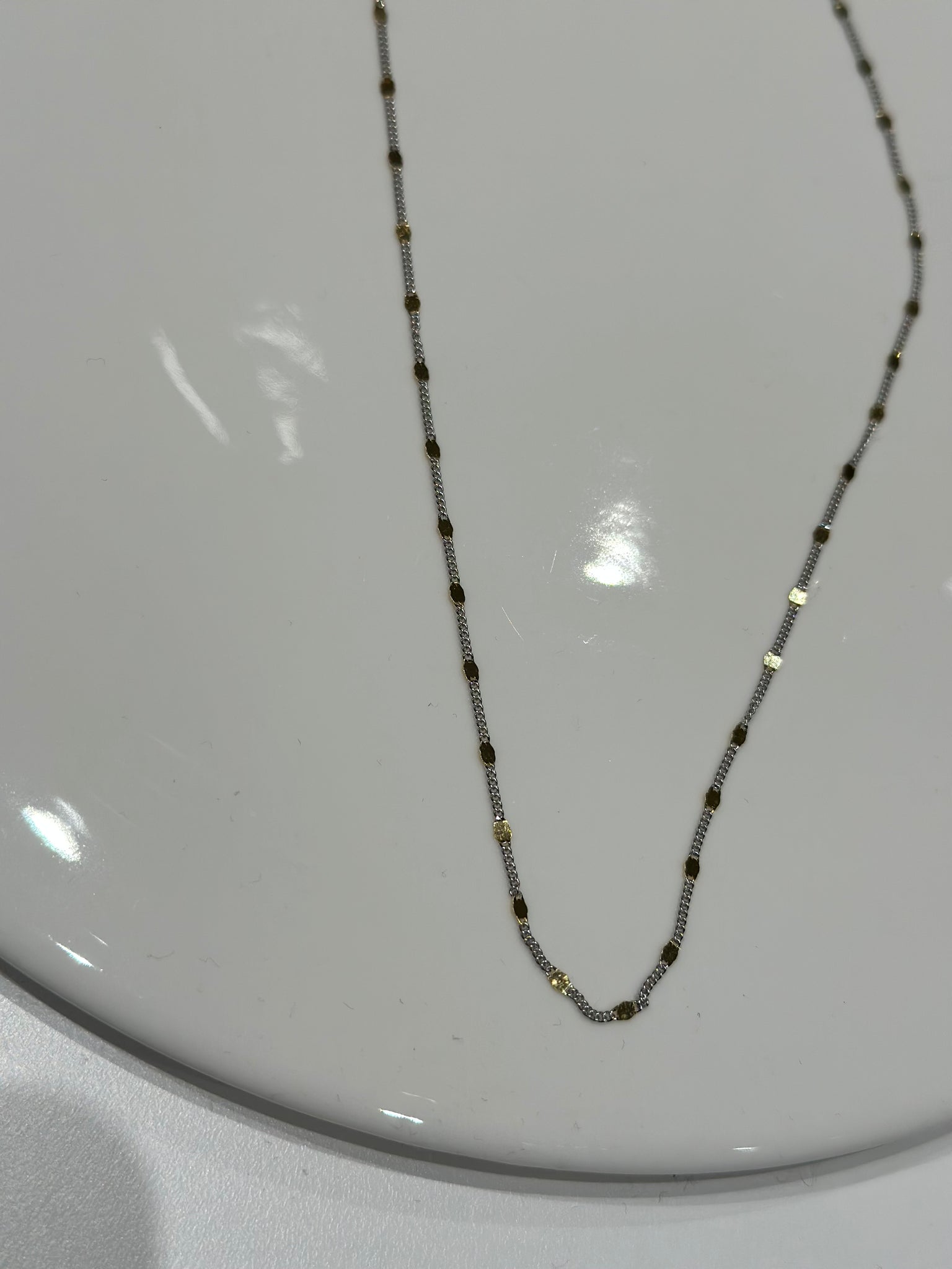 925 Two Tone Daily Matching Necklace