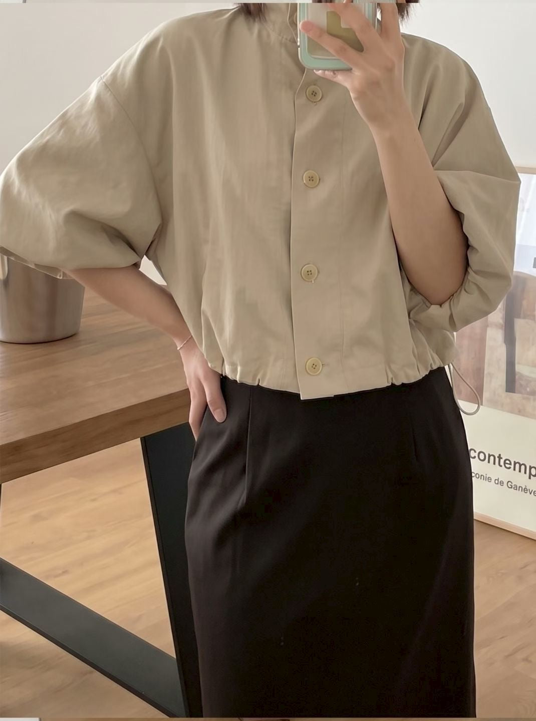 Puff Sleeve Short Jacket (10-12Sep超抵價$398, 之後批發價$468)