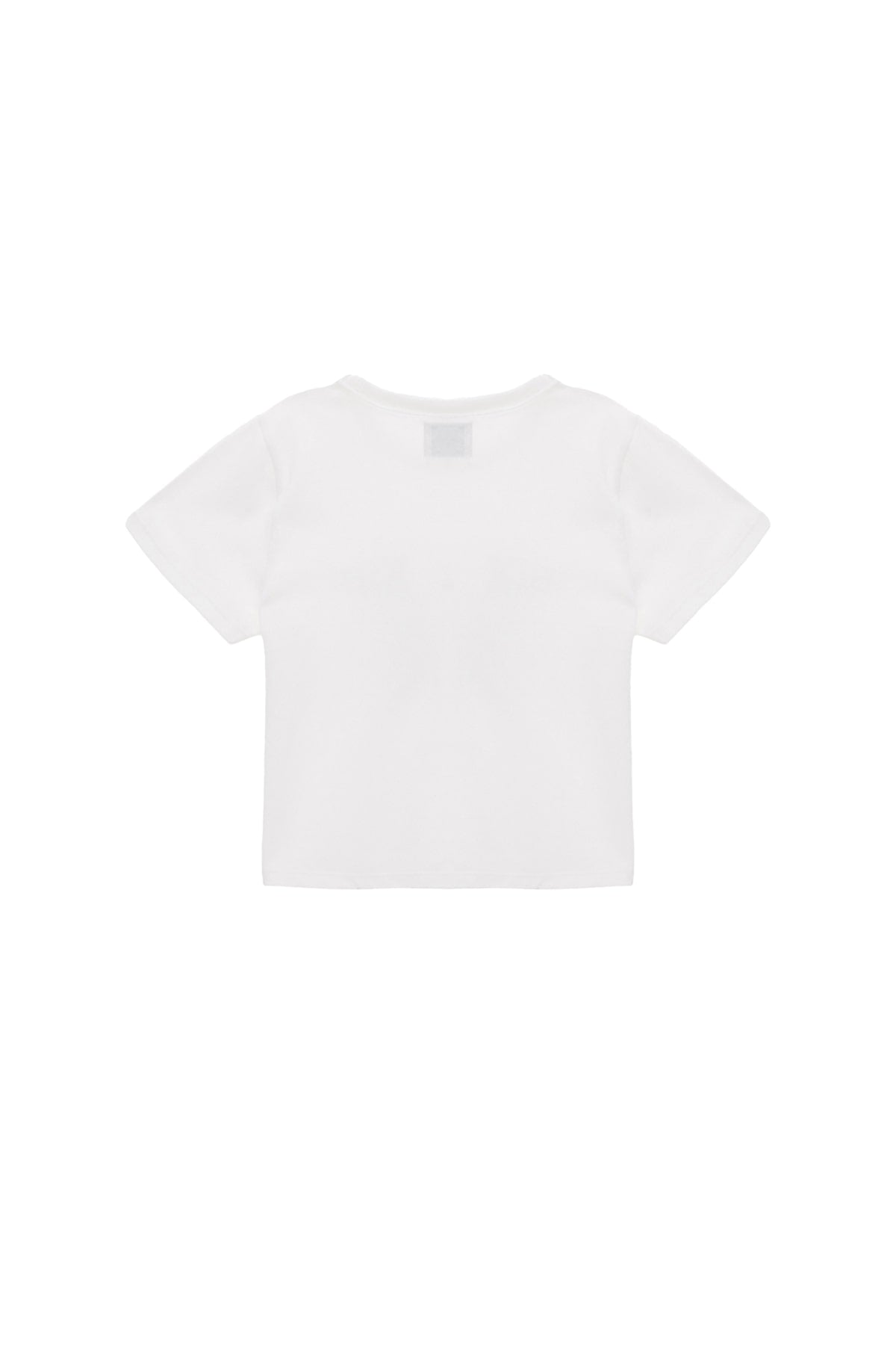 MATIN LOGO CROP TOP IN WHITE