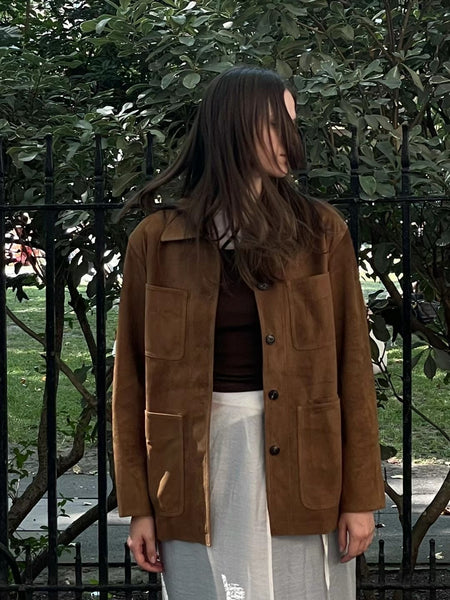 Genuine Suede Leather Jacket