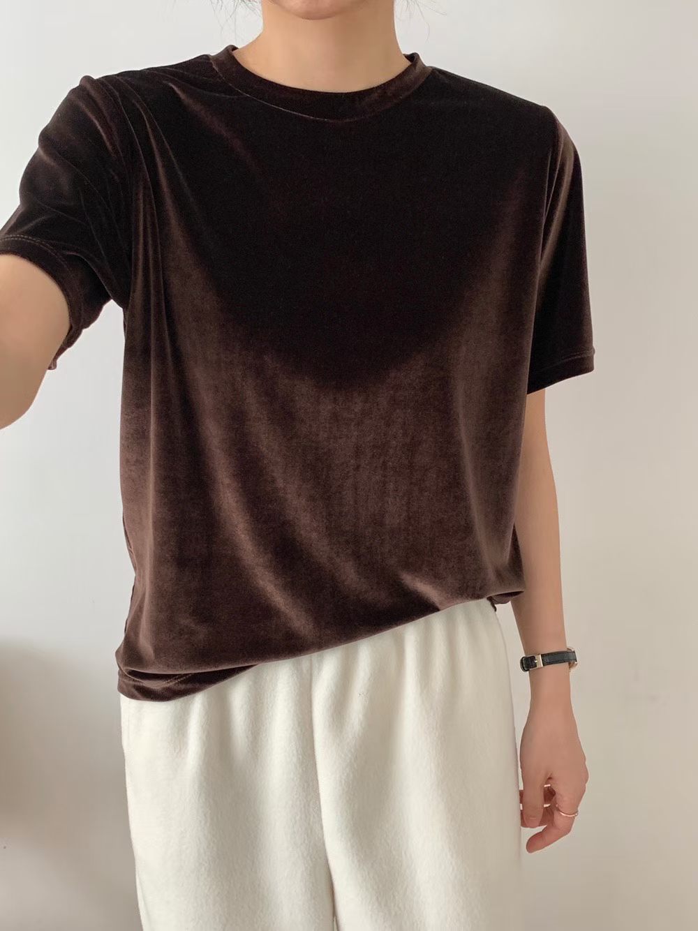 Classy Velvet Tee (加購$198)