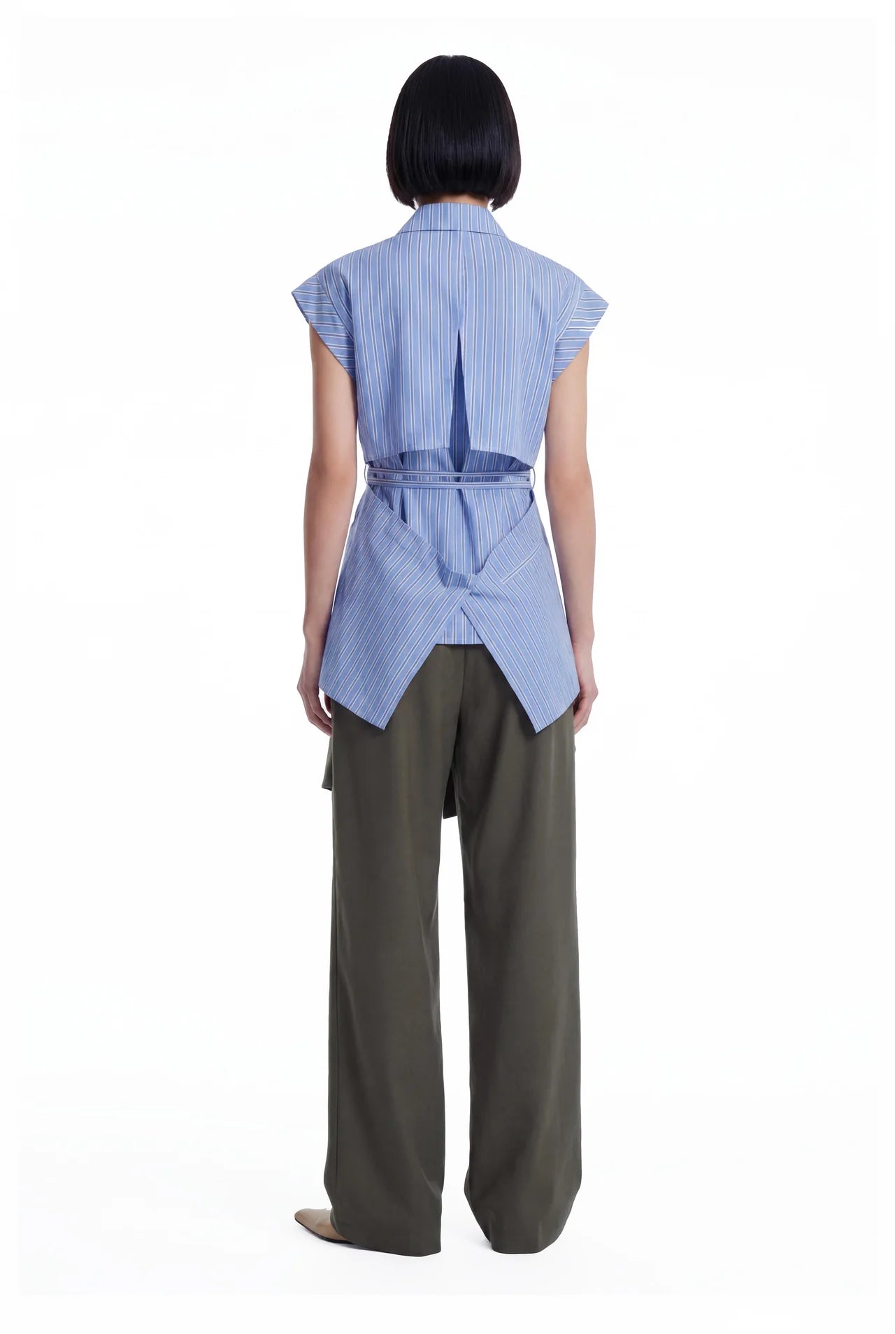 Layers Waistline Shirt Stripe