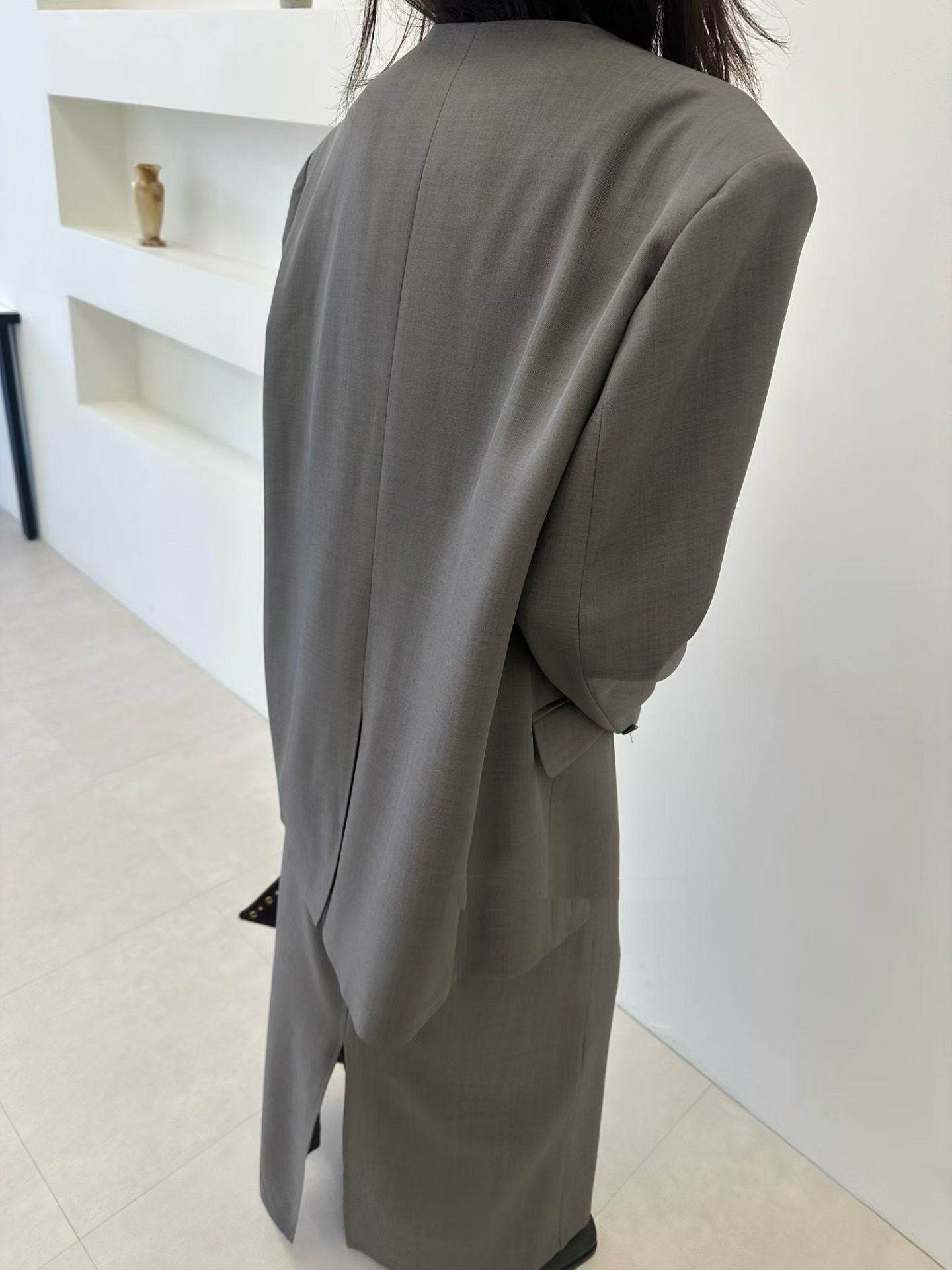 Cool Blazer Skirt Set