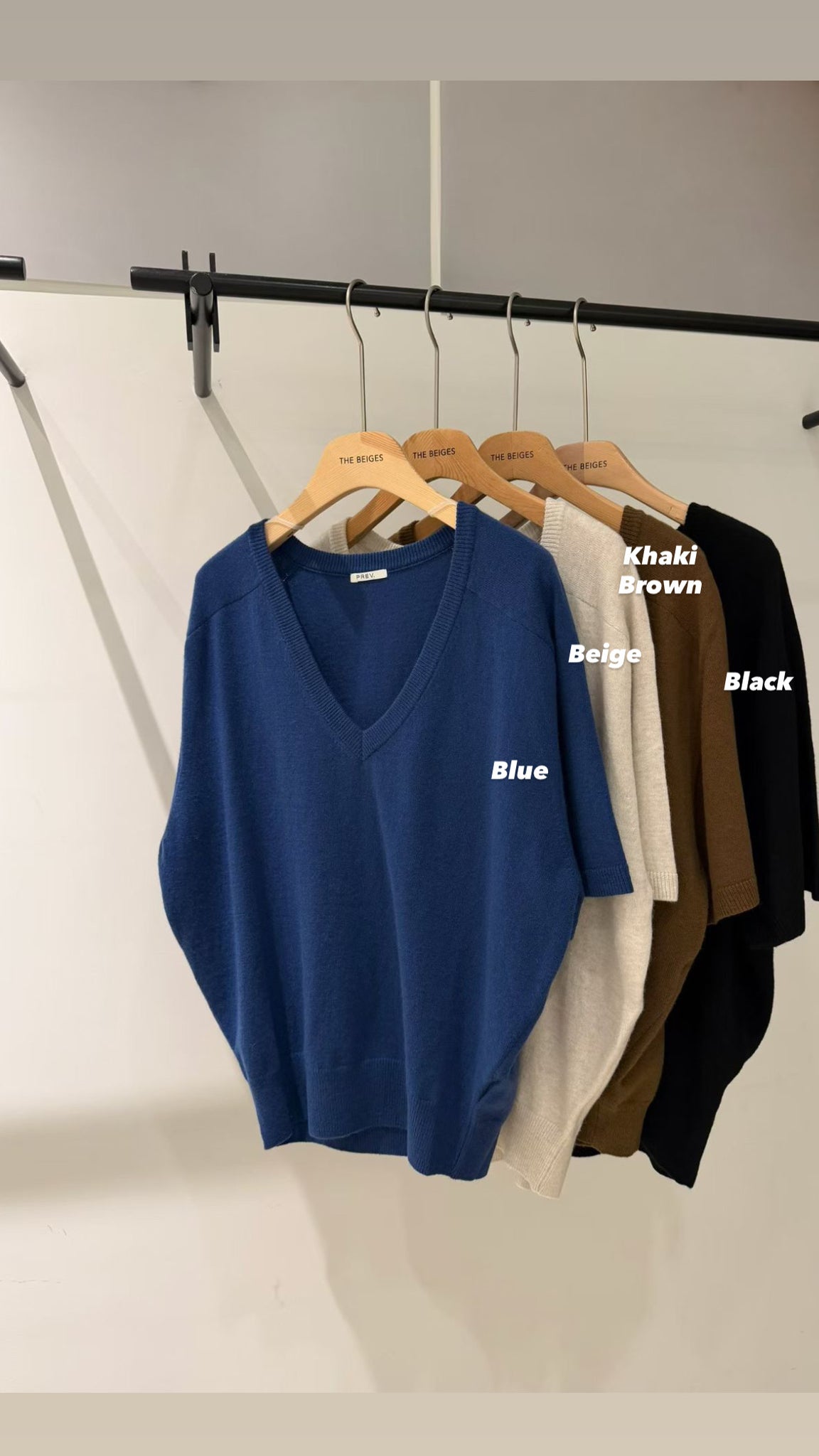 Premium V Neck Short Sleeve Knit Top (9-11Sep超抵價$428, 之後批發價$468)