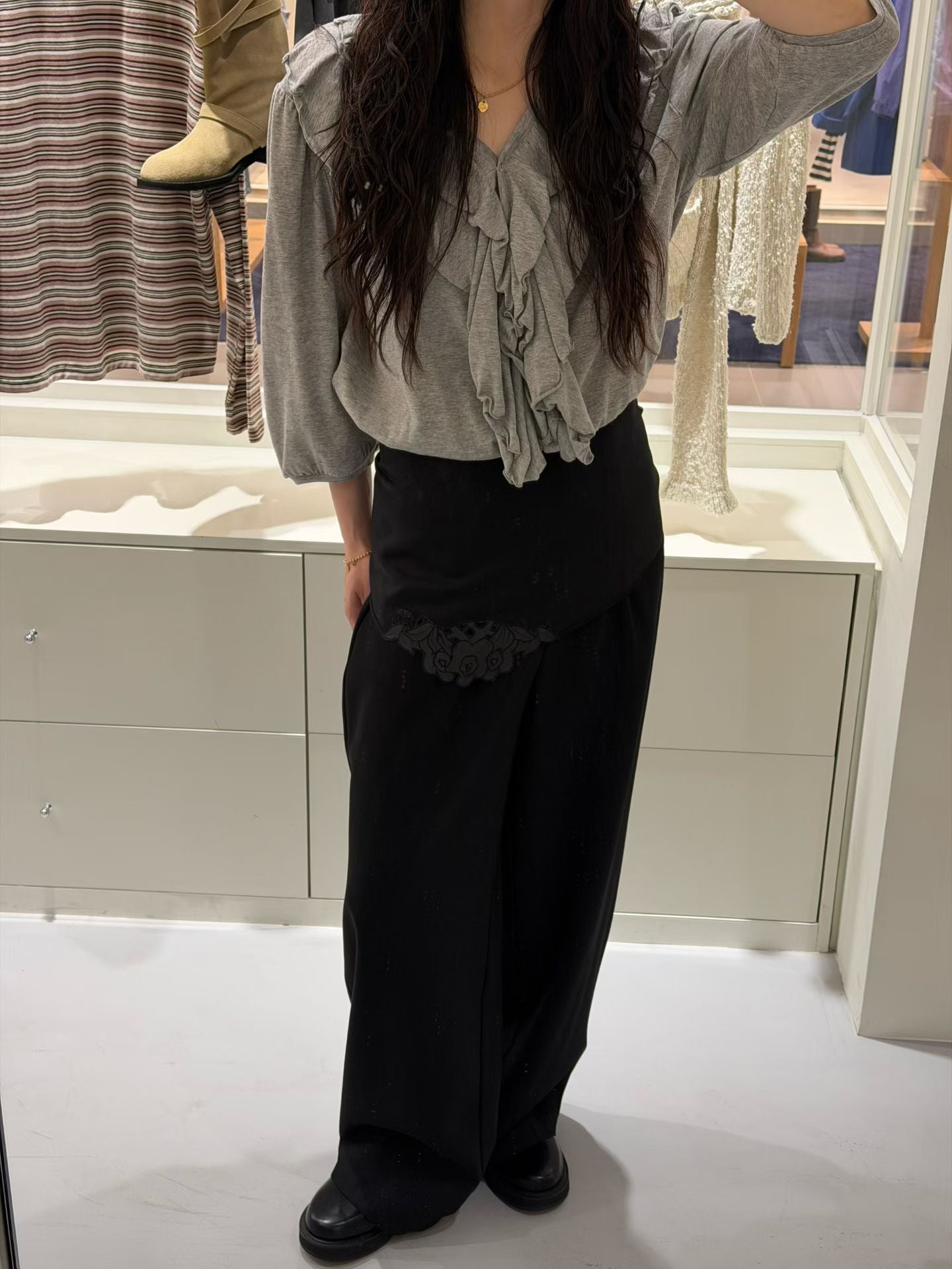 Waist Scarf Black Pants (31Jul-2Aug 超抵價$468, 之後批發價$498)