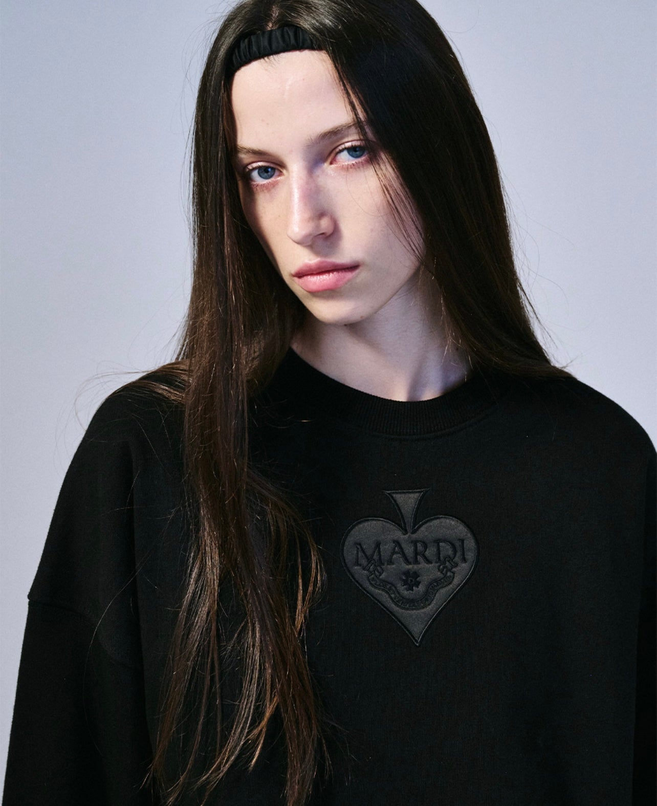 SWEATSHIRT SATIN SPADE BLACK