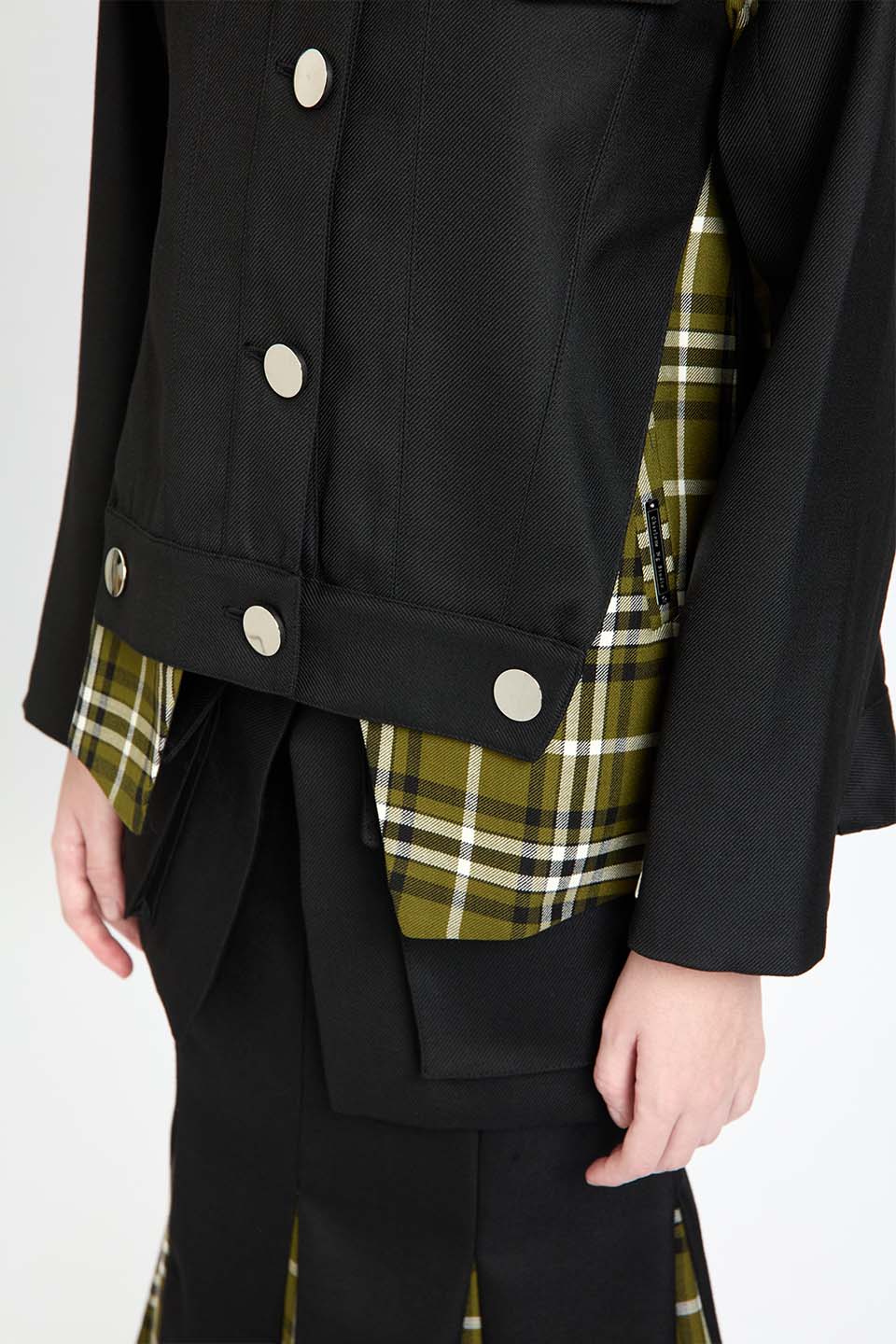 Plaid Inner Layer Wool Jacket