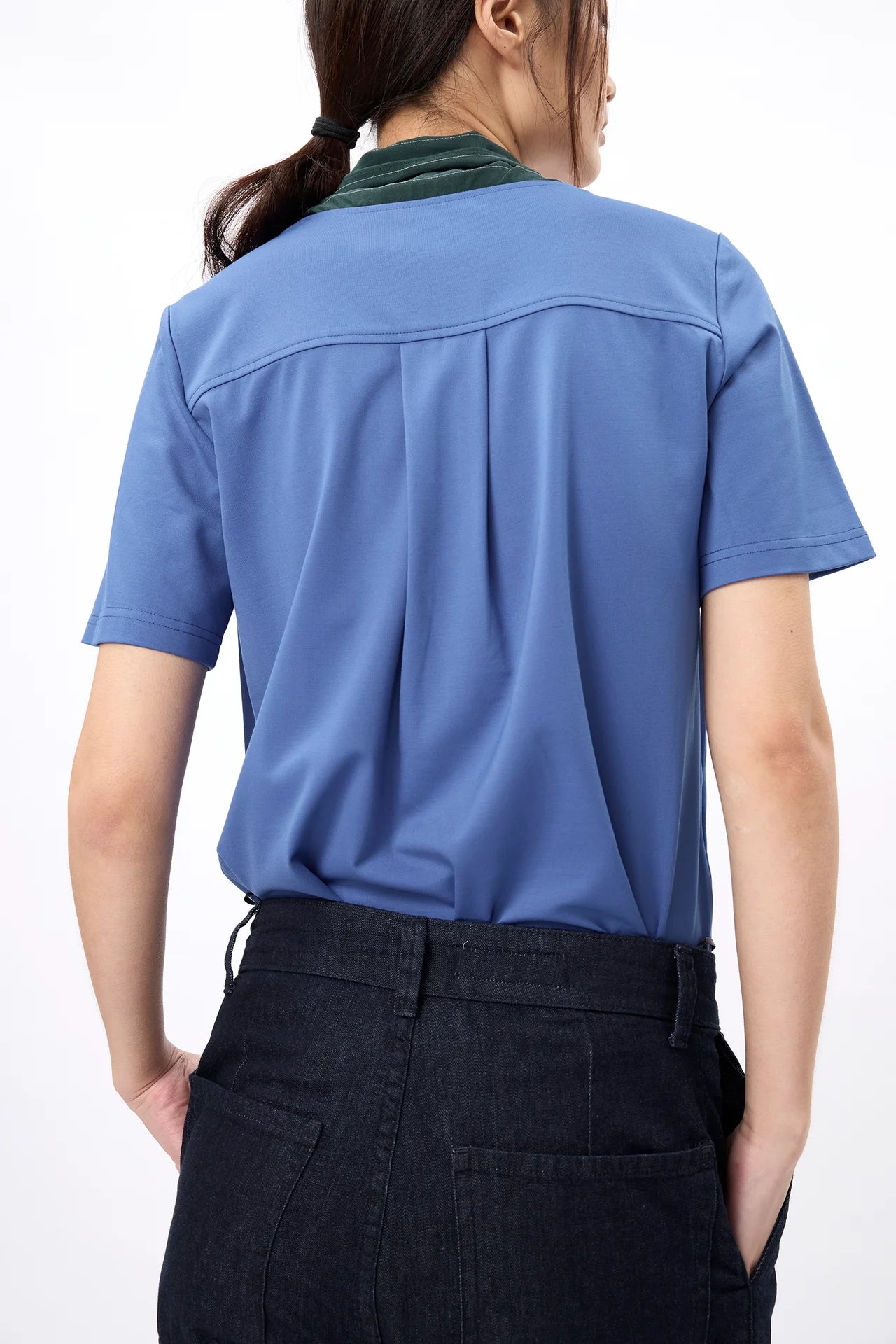 Scarf or Bow Tee (Blue)