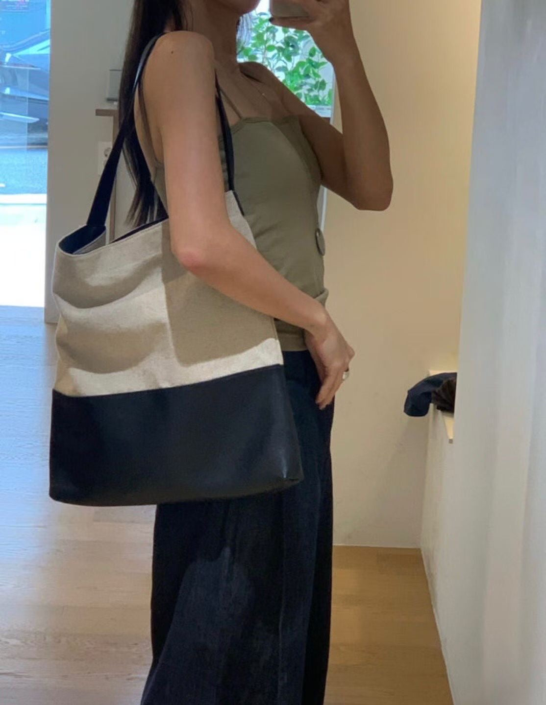 Classy Daily Leather Canvas Bag (18-20Jul 超抵價$798, 之後批發價$868)