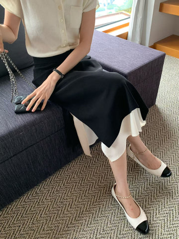 Quality Two Tone Elastic Skirt (9-11Sep超抵價$398, 之後批發價$448)
