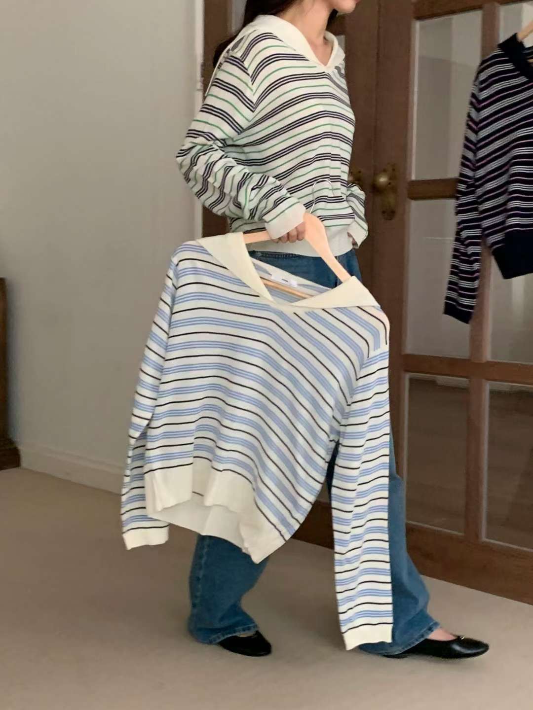 Spring Sailor Stripe Knit Top  (3-5Mar $268, 之後批發價$298）