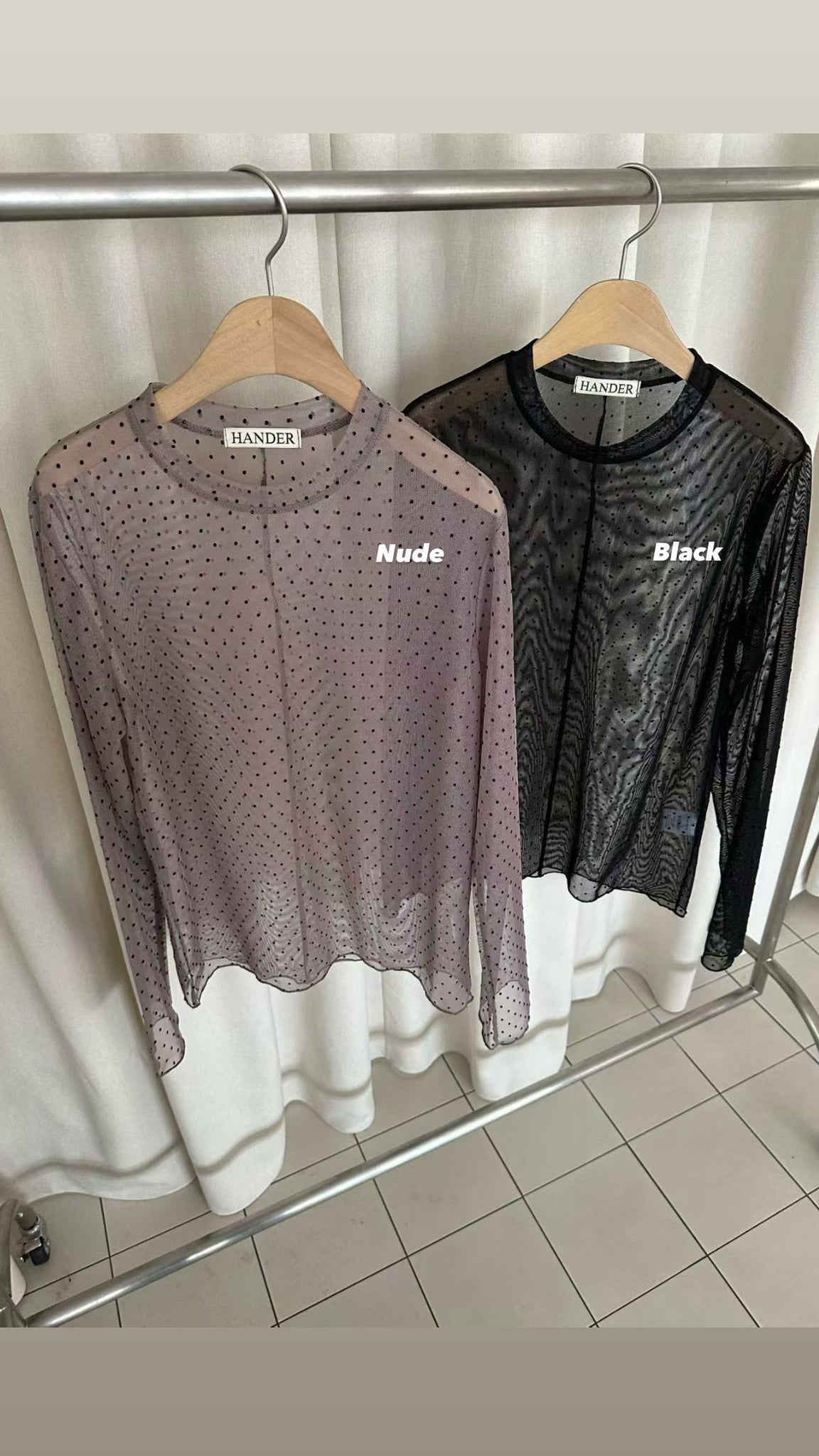 Dot See Through Sheer Top (11-13Dec $268, 之後批發價$298）