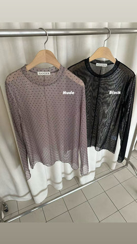 Dot See Through Sheer Top (11-13Dec $268, 之後批發價$298）