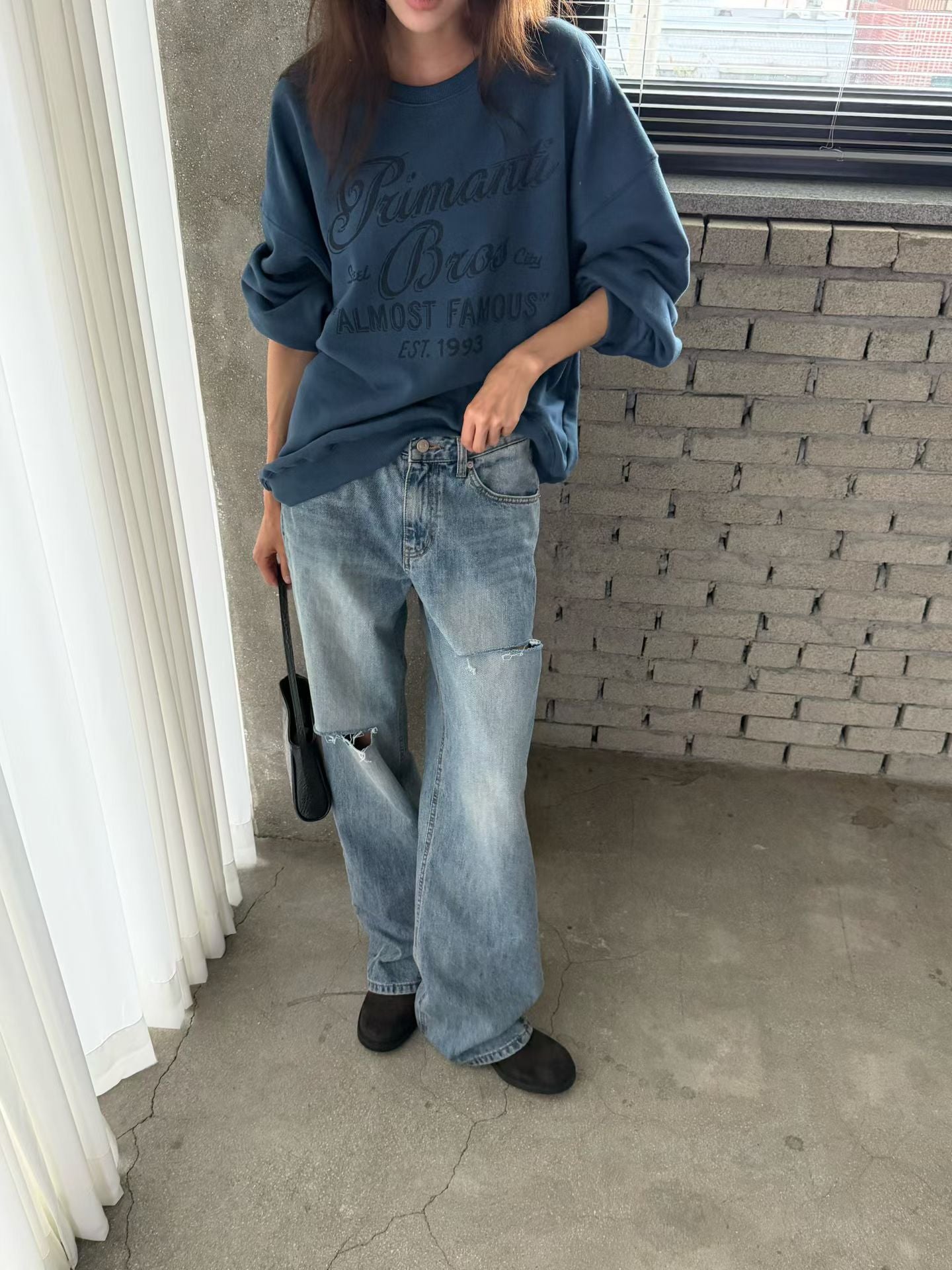Premium Broken Straight Cut Jeans