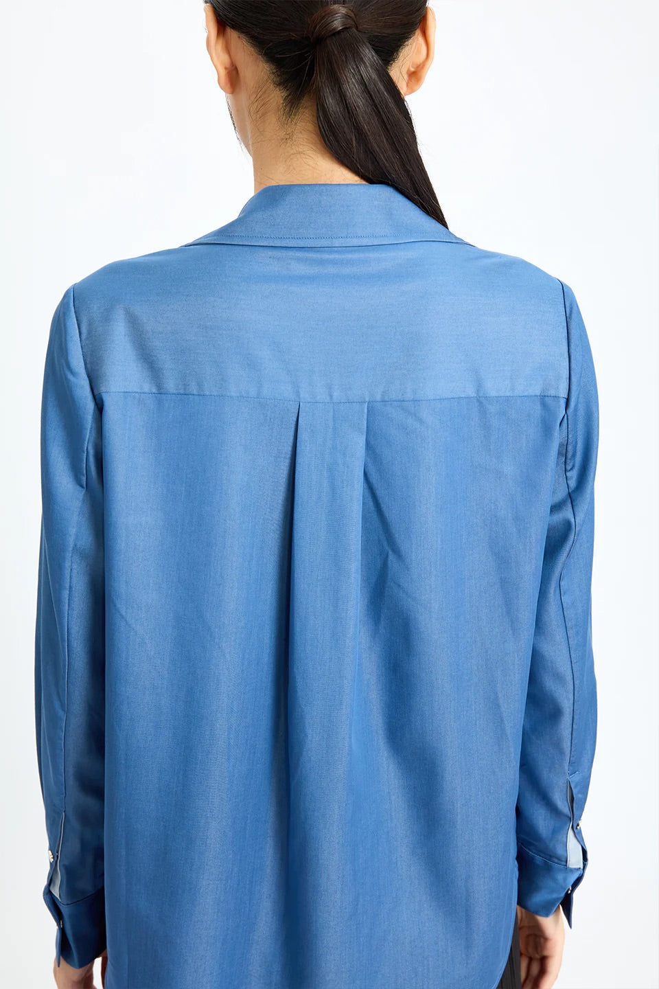 Layers Elegance Shirt On Shirt Sky Blue