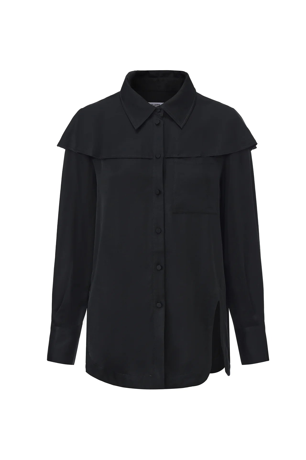 Elegant Cape Flare Shirt