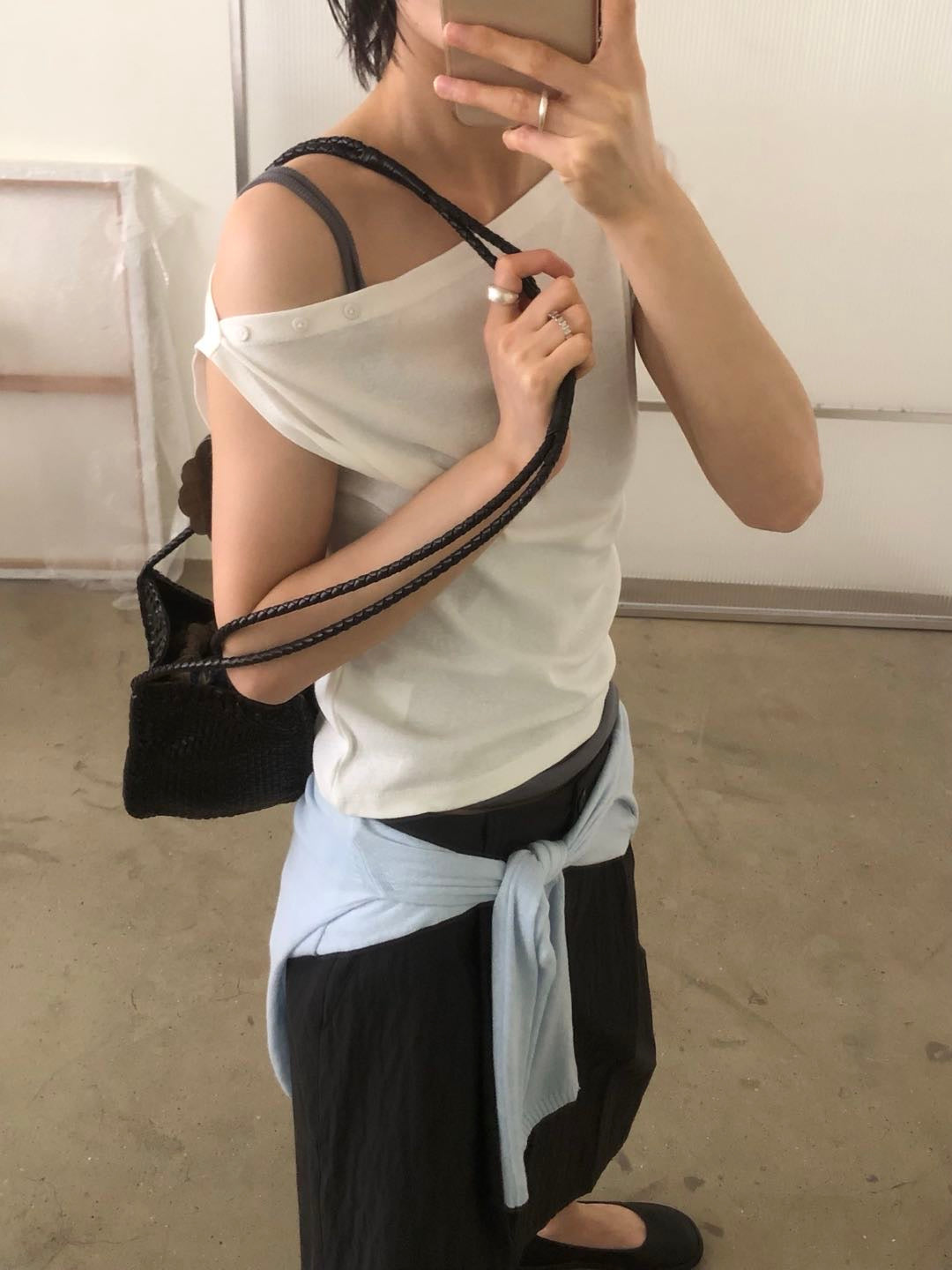 Button Single Shoulder Top (18-20Jul 超抵價$298, 之後批發價$328)