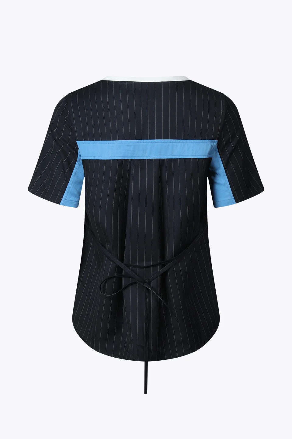 Stripe Layers Drawstring T-Shirt