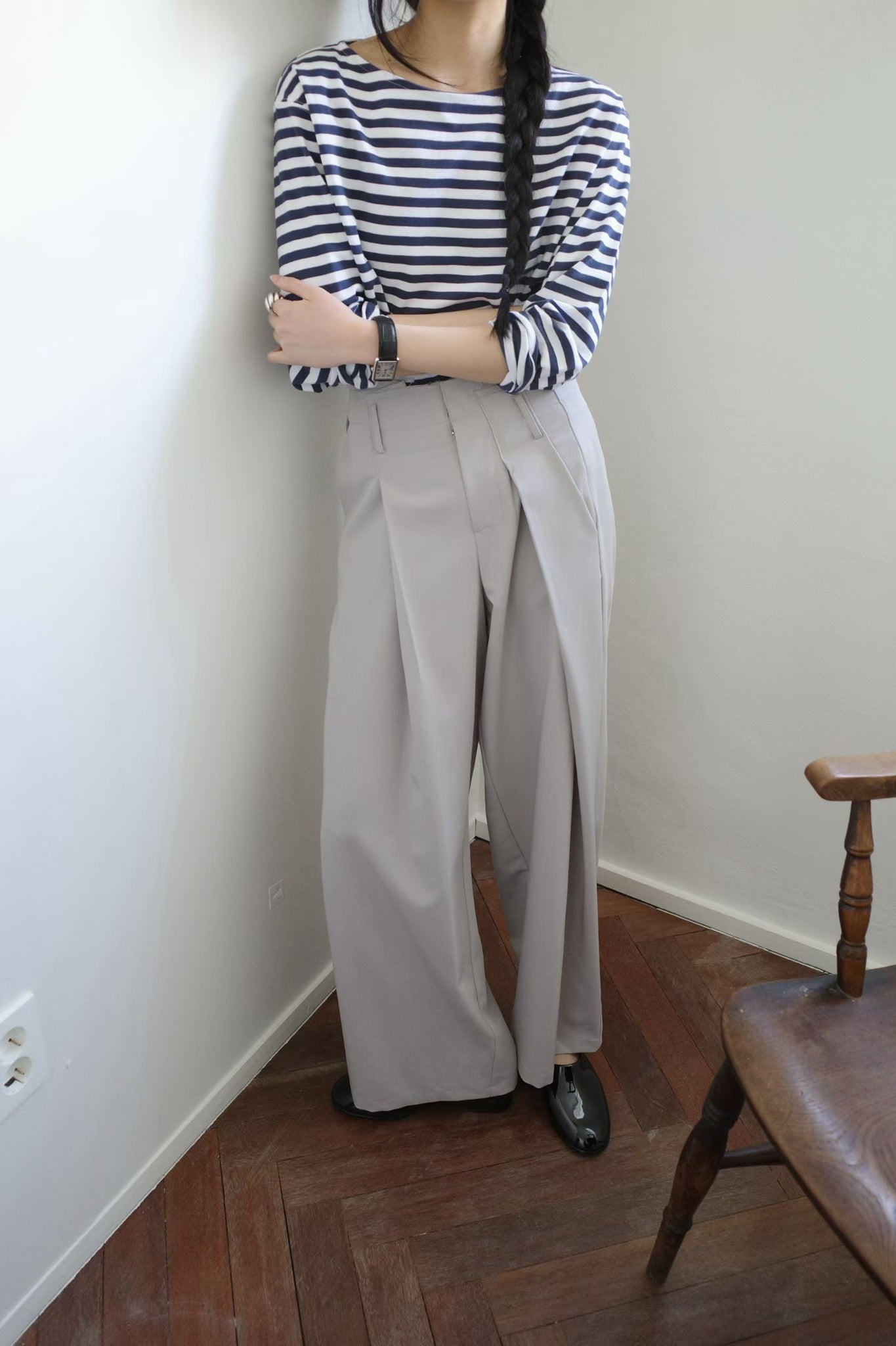 Designer Twisted Seam Tailor Pants