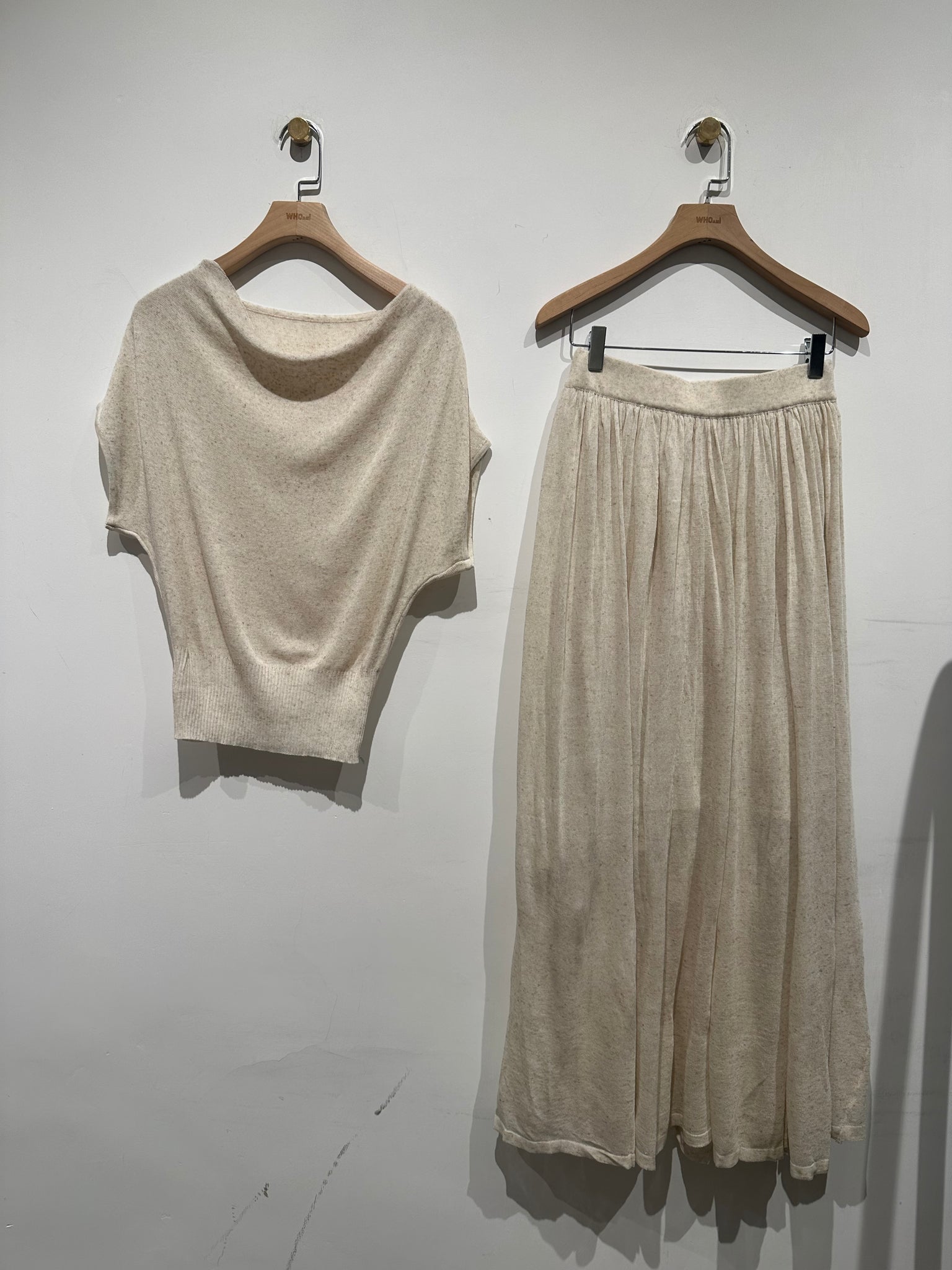 Oragnic Collar Linen Knit Set (限時超抵快閃價$398至今晚23:59, 19-20Jun 超抵價$428, 之後批發價$468)