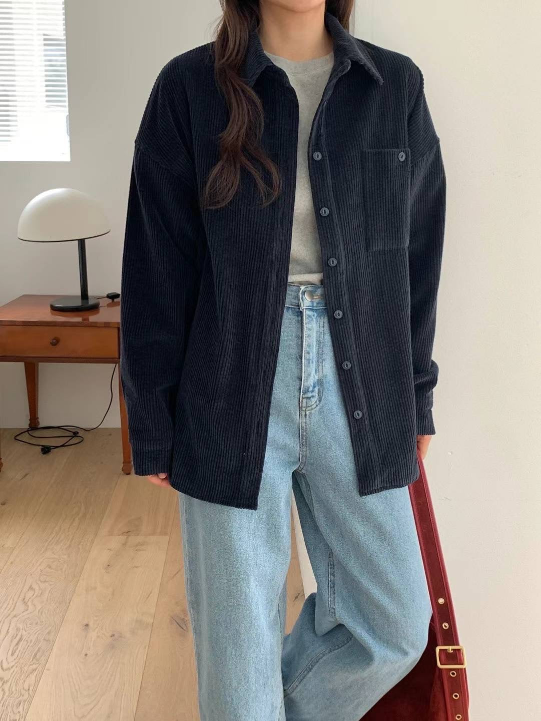 Corduroy Oversize Shirt