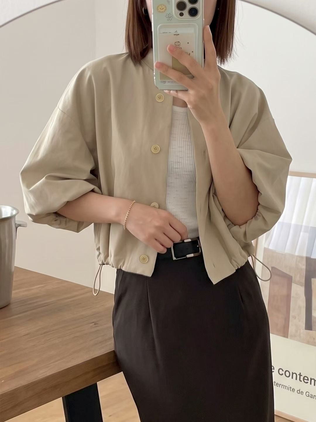 Puff Sleeve Short Jacket (10-12Sep超抵價$398, 之後批發價$468)