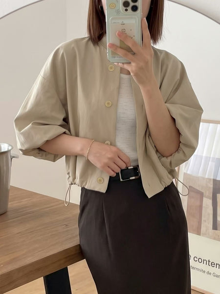 Puff Sleeve Short Jacket (10-12Sep超抵價$398, 之後批發價$468)