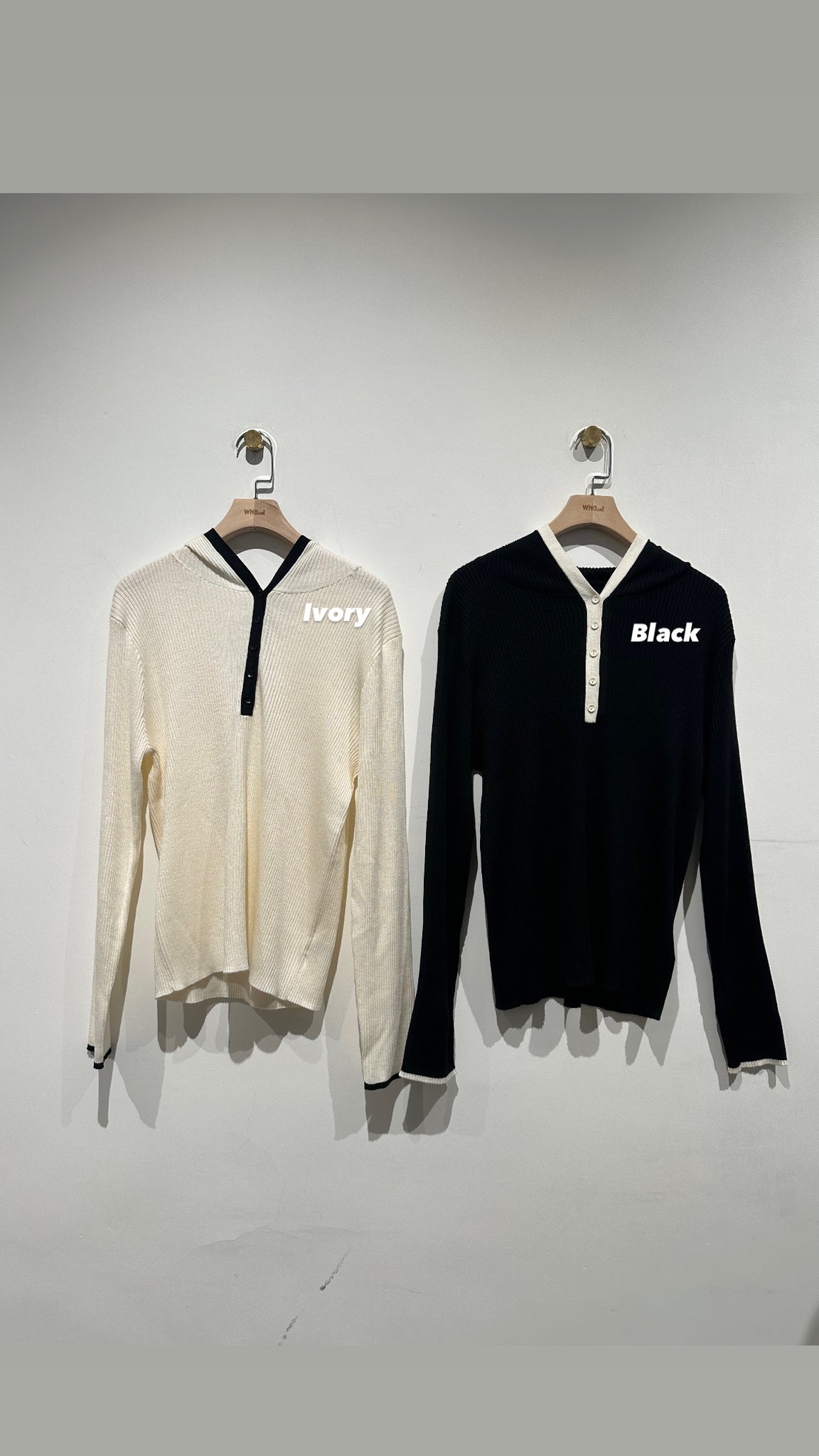 Two Tone Knit Hoodies (5-8Nov $298, 之後批發價$398）