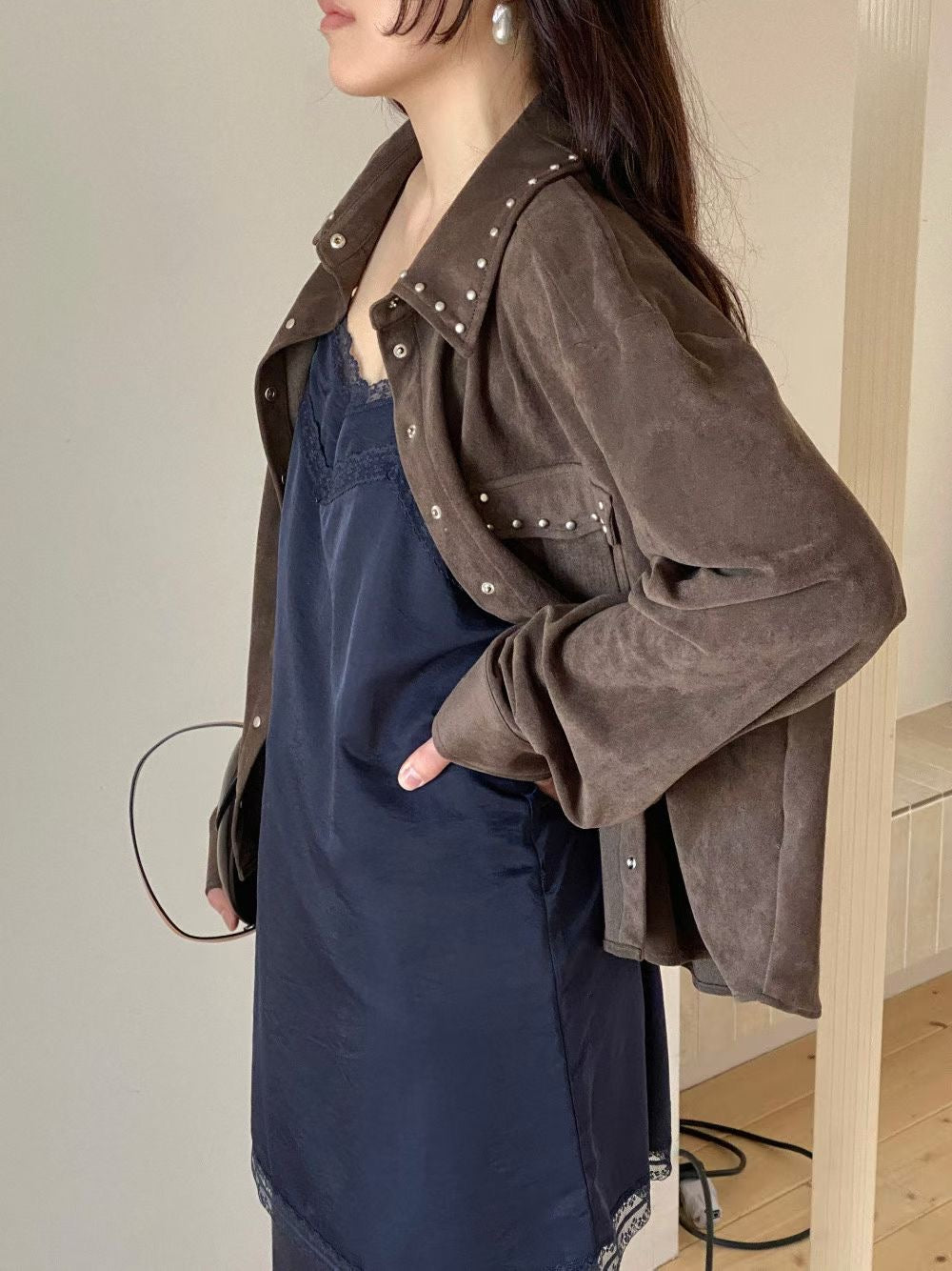 Must Buy Stud Suede Jacket