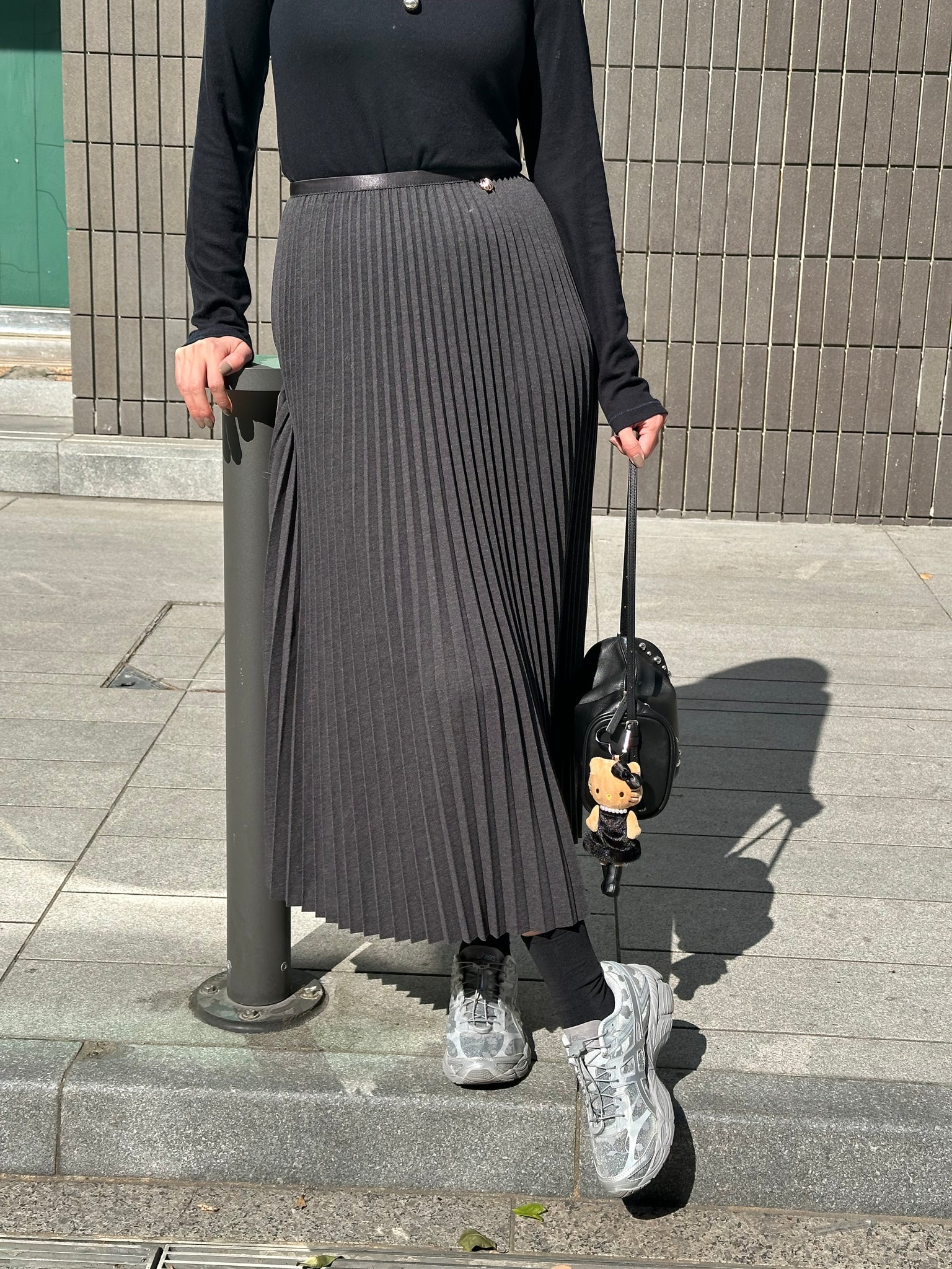 Quality Wool Pleated Skirt