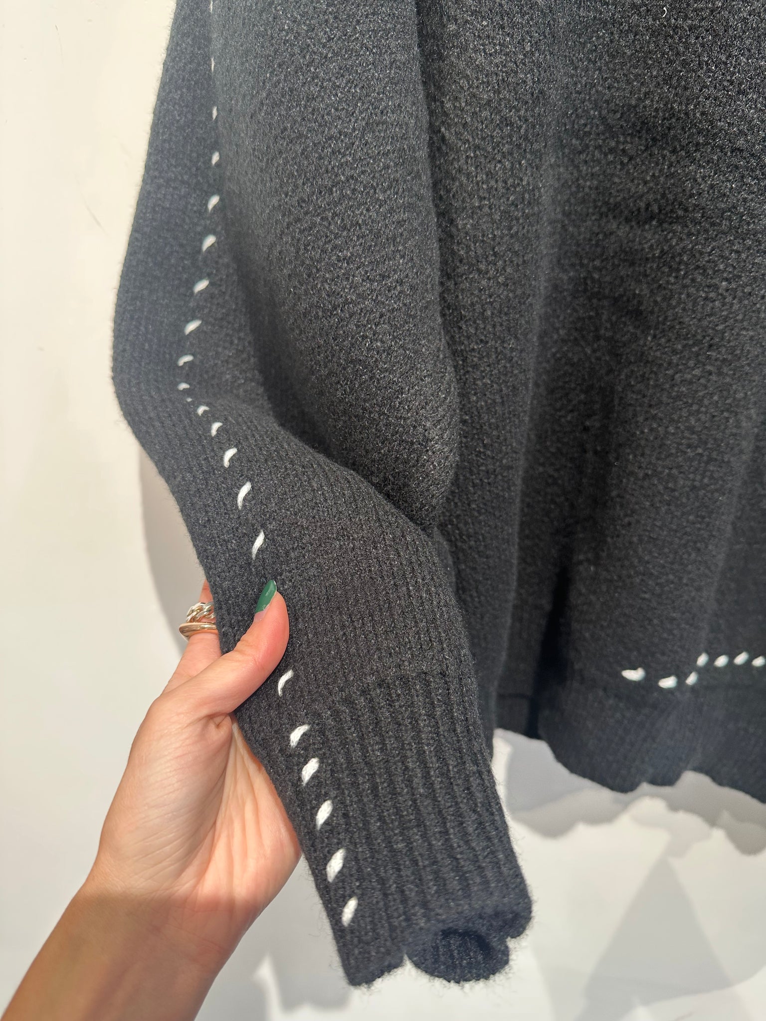 Stitched Oversize Cardigan