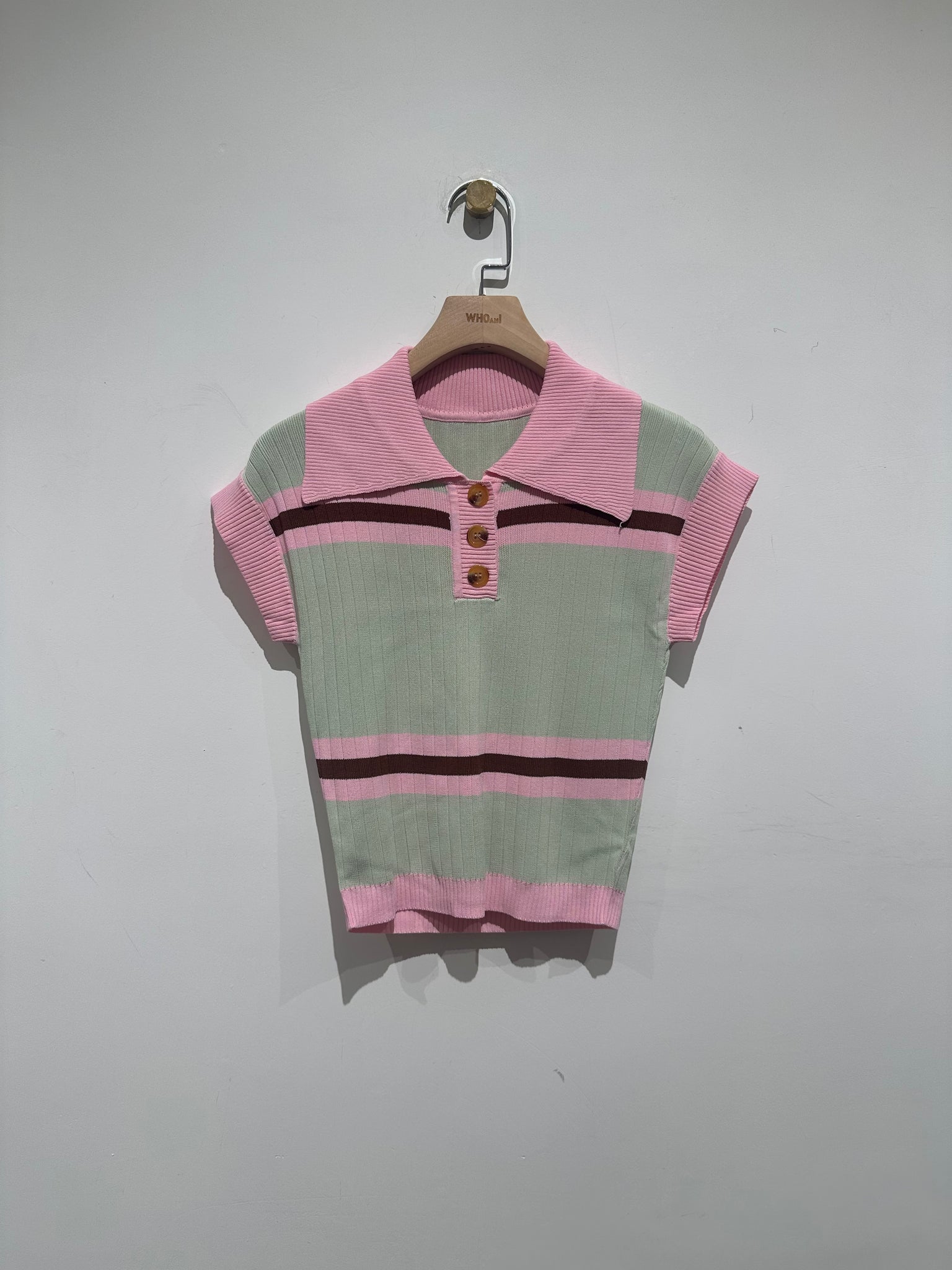 Ice Cream Polo Knit Top