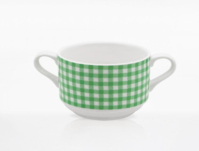 Soup Bowl / Green check S