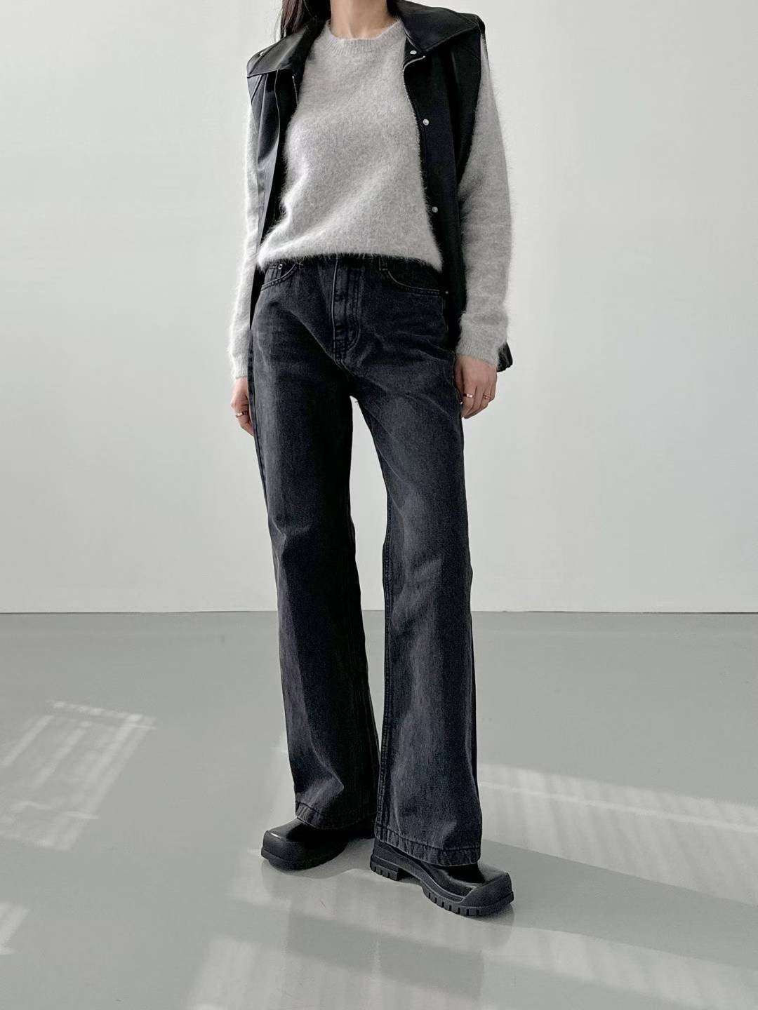 Daily Washed Flare Jeans
