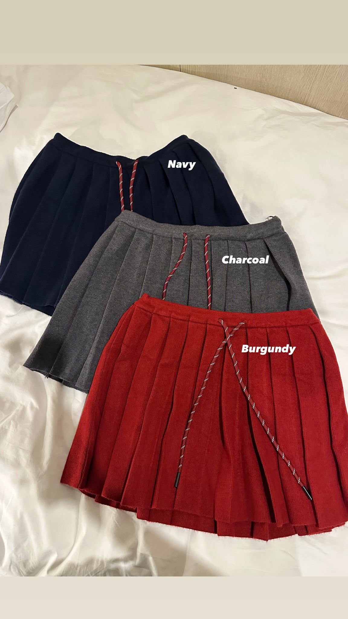 Mini Wool Pleated Skirt