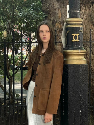 Genuine Suede Leather Jacket