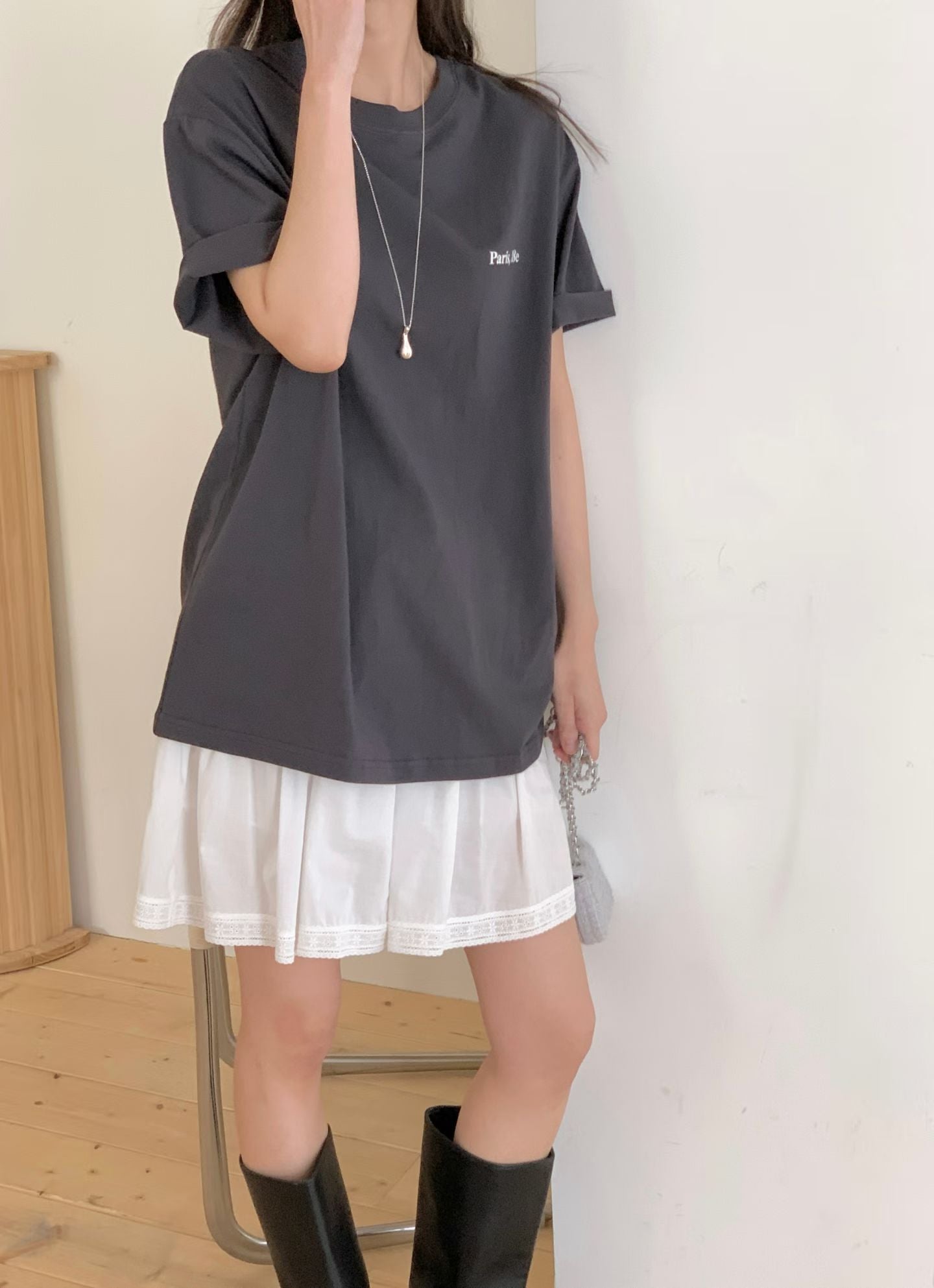 Paris Back Message Oversize Tee (18-20Jul 超抵價$268, 之後批發價$298)