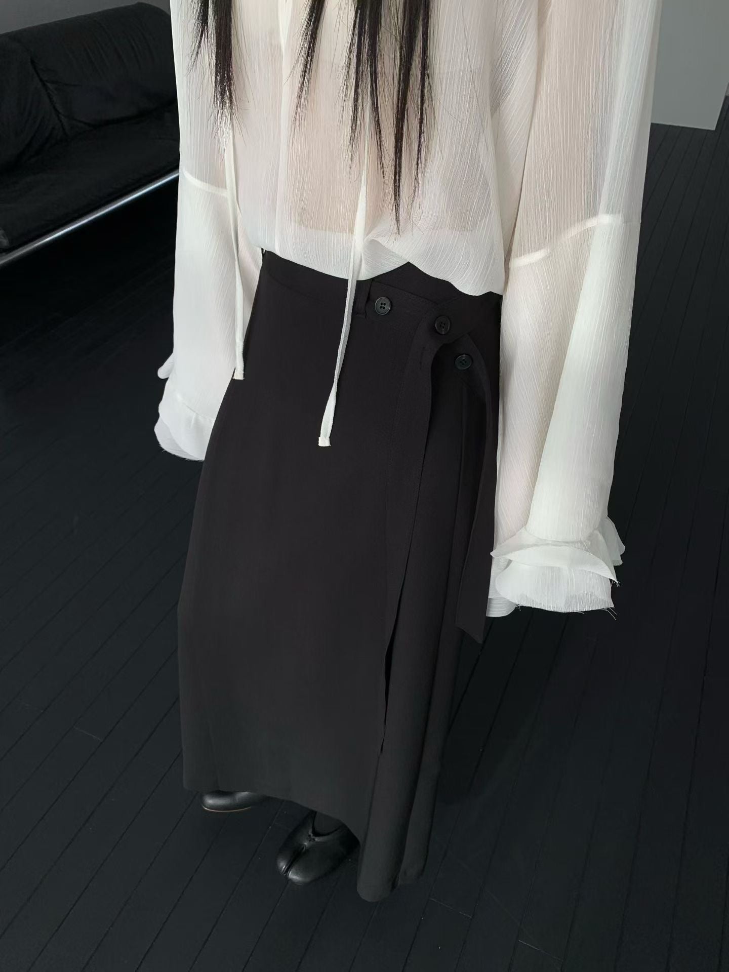 Stylish Button Skirt