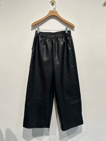 Boxy Faux Leather Pants