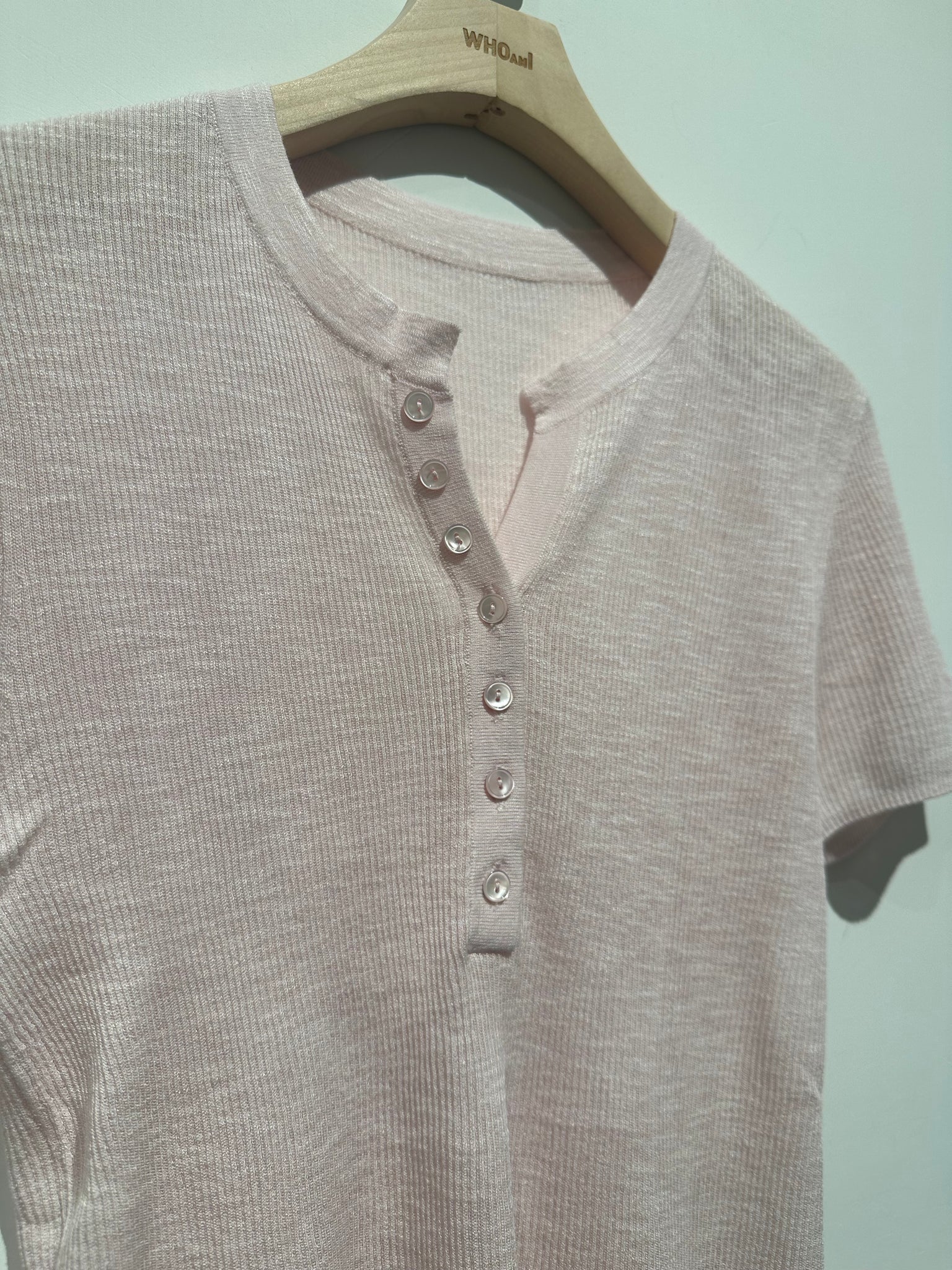 Summer Button Knit Top