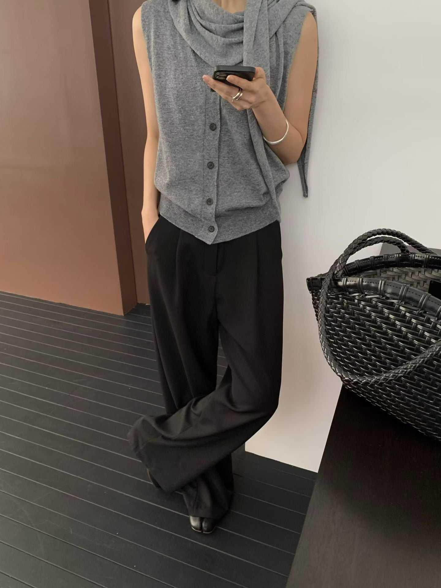 Button Knit Vest