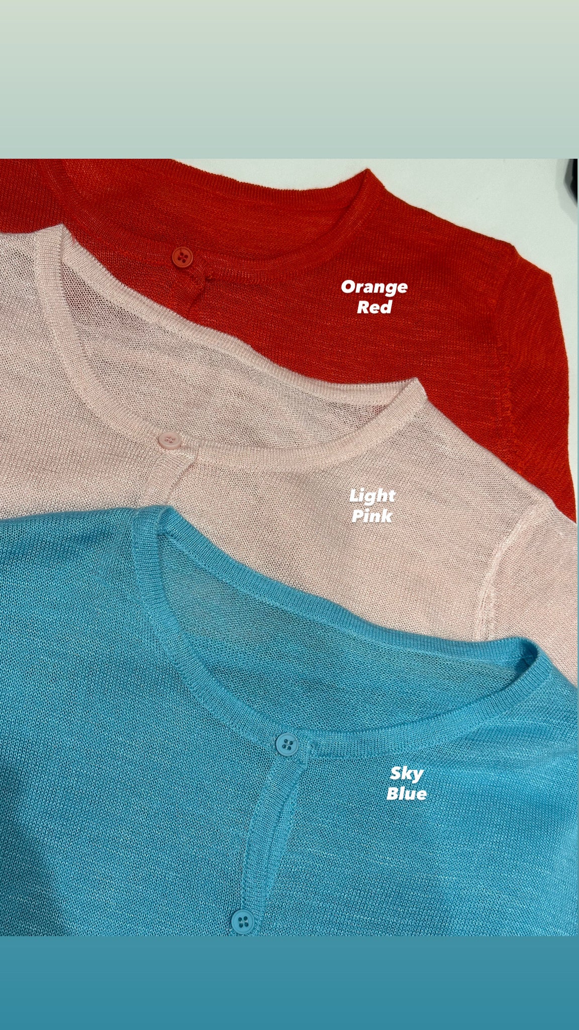 Summer Need Colour Cardigan (加購$228)